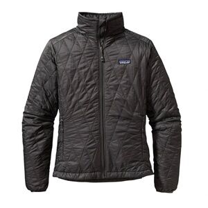 Patagonia Women’s Nano Puff Jacket – Forge Grey / Plum – Large Style 84215 FA12